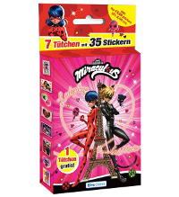 Blue Ocean Miraculous Ladybug Friends Forever naklejki - Eco-Blister z 7 saszetki