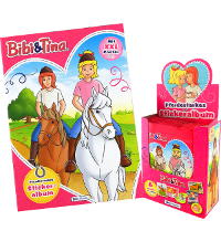 Bibi & Tina Horse Strong Album z naklejkami - album + box z 36 saszetki