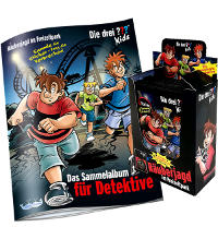 Trzy dzieciaki - polowanie na złodziei w parku rozrywki - album + wyświetlacz