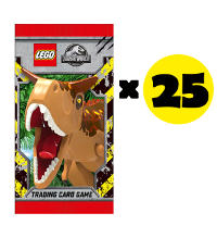 Karty kolekcjonerskie Lego Jurassic World - 25 sztuk
