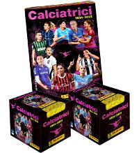 Naklejki Panini Calciatrici 2024-2025 - Album + 2 pudełka (=72 saszetki)