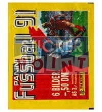 Panini Saszetka Football 91 - oryginalna z 6 naklejkami