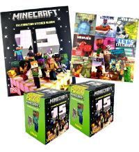 Panini Minecraft Celebration (2024) Naklejki - Mega-Bundle