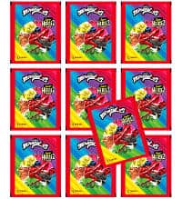 Panini Miraculous Super Heroez Team Naklejki + Karty - 10 saszetki