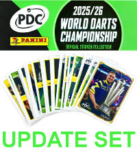 Naklejki Panini PDC World Darts Championship 2025/26 - Update Set