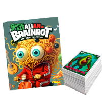 Panini Skifidol Italian Brainrot Sticker - Kompletny zestaw - 300 naklejki + pusty album