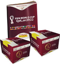 Panini World Cup 2022 Sticker Qatar - Album + 2 pudełka (=200 saszetki)