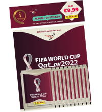 Panini World Cup 2022 Naklejki Qatar - Starterset - Album + 10 saszetki