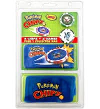 Pokemon Chipz - Starter-Blister z 10 żetonami + saszetka kolekcjonerska