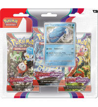 Pokemon Crimson & Purple - 3-Pack Blister Heerashai - Niemiecki