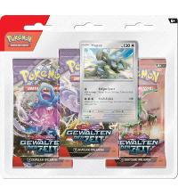 Pokemon Karmesin & Purpur Gewalten der Zeit - 3-Pack Blister Mopex - Niemiecki