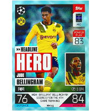 Topps CL Match Attax EXTRA 2022/23 - HH15 Bellingham Crystal Parallel