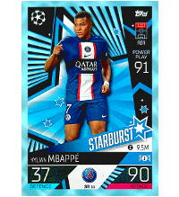Topps CL Match Attax EXTRA 2022/23 - SB11 Mbappé Crystal Parallel