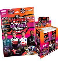 Karty kolekcjonerskie Topps F1 Turbo Attax 2022 - pakiet startowy + box z 24 saszetki