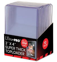 Ultra Pro 3" x 4" SUPER THICK 260PT Toploader - 10 Stück
