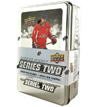 Hokej Upper Deck NHL 2022-23 - seria druga - blaszane pudełko z 1 pakietem bonusowym